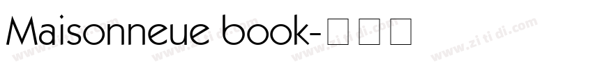 Maisonneue book字体转换